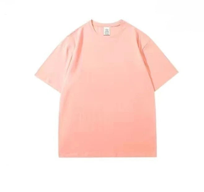 400gsm High Qualtity Oversized Heavy Weight T-shirt for Men Short Sleeve Tee Cotton Solid Color Trend Le… - product view 14
