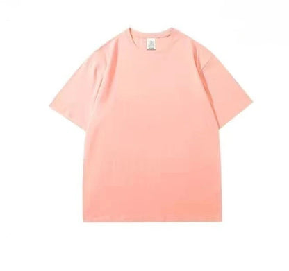 400gsm High Qualtity Oversized Heavy Weight T-shirt for Men Short Sleeve Tee Cotton Solid Color Trend Le… - product view 14