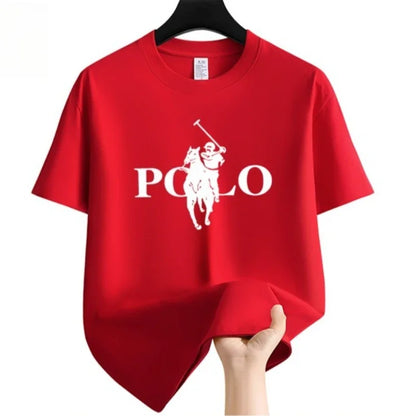 Summer fashion - Men's clothing - Business casual short-sleeved T-shirts - Round-neck tops - Breathable… - product view 4