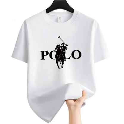 Summer fashion - Men's clothing - Business casual short-sleeved T-shirts - Round-neck tops - Breathable…