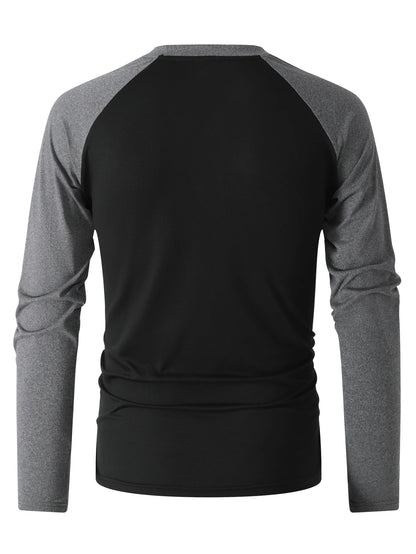 New Spring Autumn Style Everyday Wear Outdoor Sports Fashion Trendy Versatile Color Block V-neck Long Sl… - product view 2