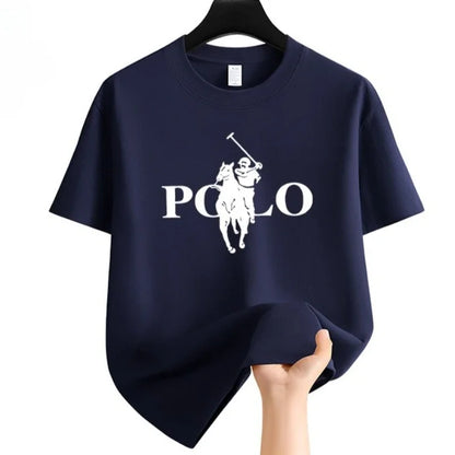 Summer fashion - Men's clothing - Business casual short-sleeved T-shirts - Round-neck tops - Breathable… - product view 2