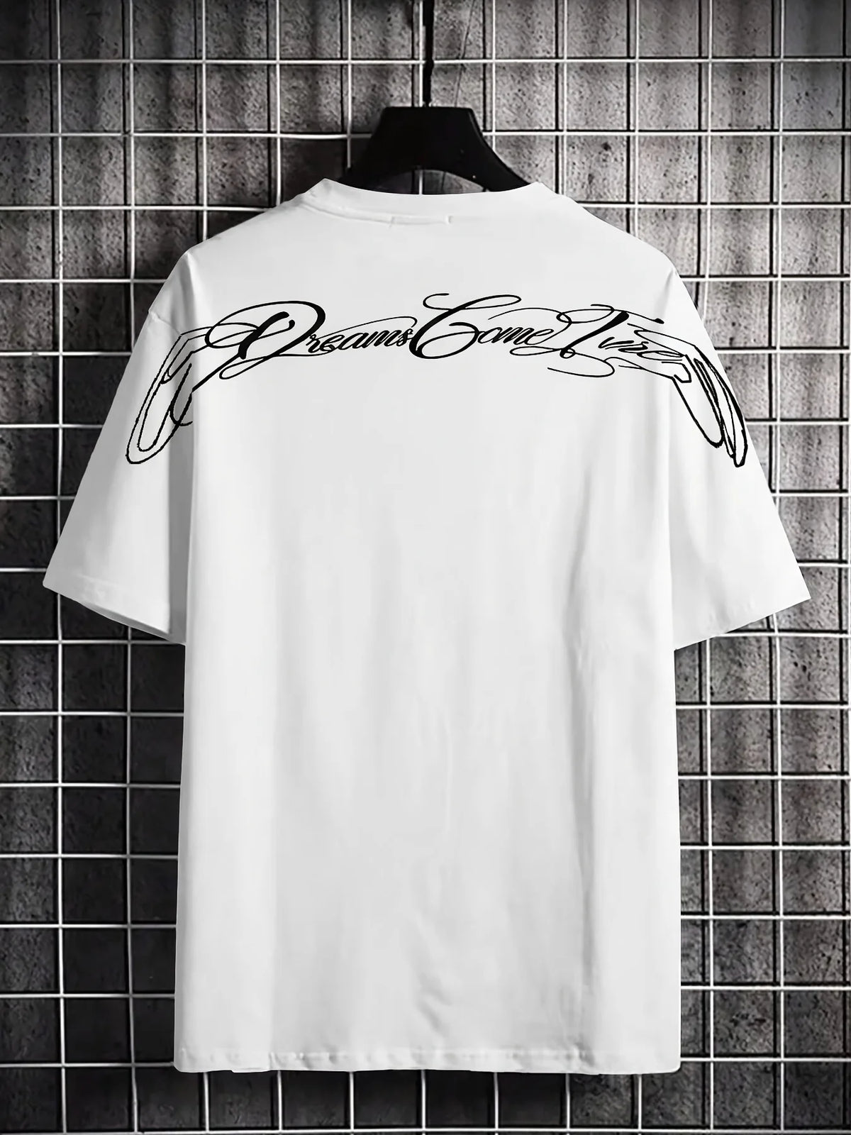 Men's Printed Short Sleeved T-shirt, Casual Street Style Round Neck Top, Fashionable All Year Round - Al… - product view 4